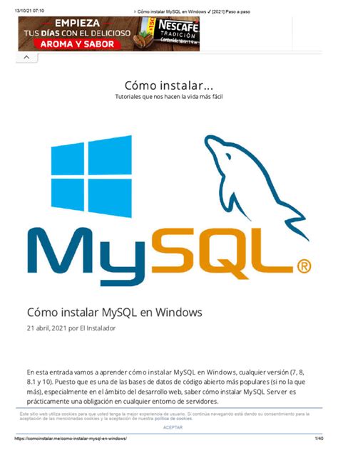 Image result for Instalar MySQL Tutorial