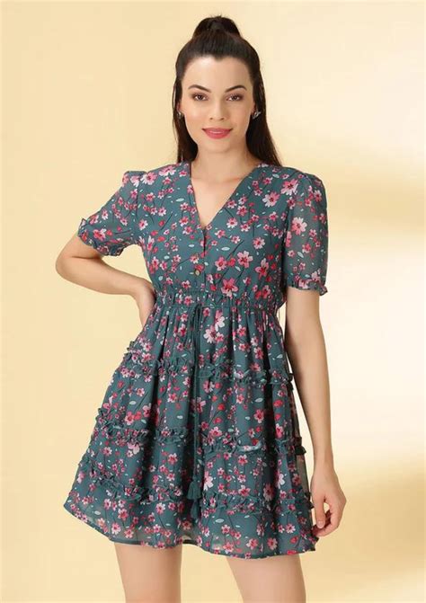 Printed Floral Dress –Women Printed Flower Dresses in Long and Short ...