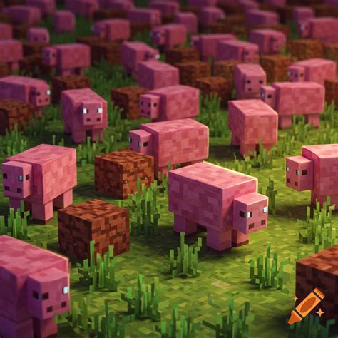Pink sheep in a Minecraft movie style setting on Craiyon