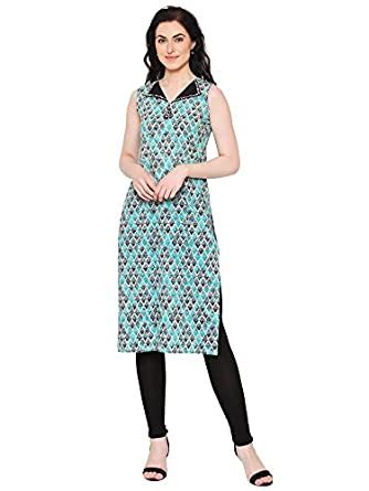 Buy Yash Gallery Women's Cotton Printed Straight Kurta at Amazon.in