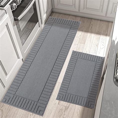 Amazon.com: BEQHAUSE-Kitchen-Rugs-Washable-Kitchen-Mats-for-Floor Non ...