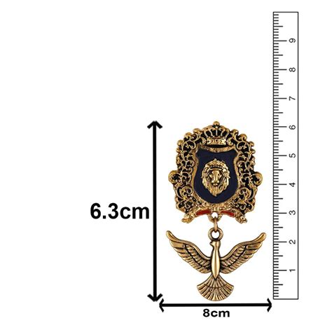 Mahi Lion Face Design & Bird Shaped Meenakari Work Wedding Brooch for ...