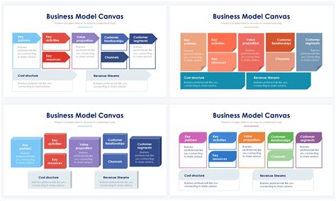Business Model Canvas Free Slide Design 的图像结果