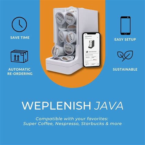 Java Smart Coffee Pod Holder with Dash Replenishment for Nespresso ...