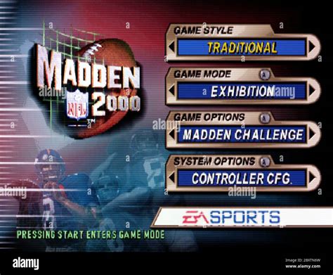 Madden NFL 2000 - Nintendo 64 Videogame - Editorial use only Stock ...