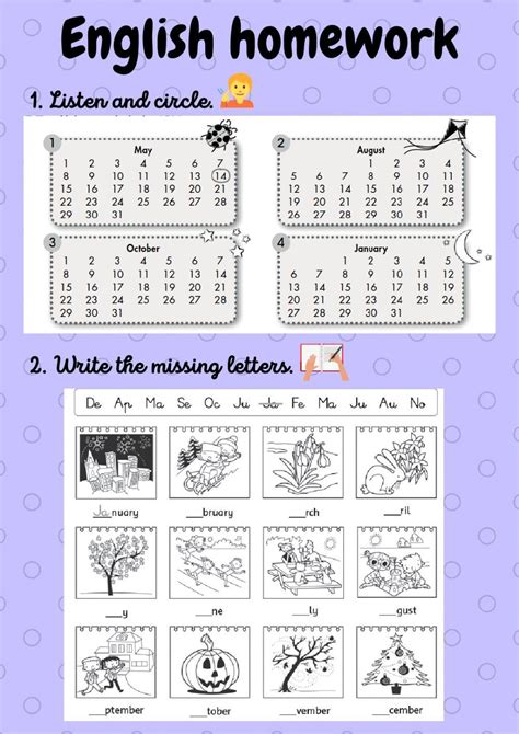 Image result for English Homework Worksheets