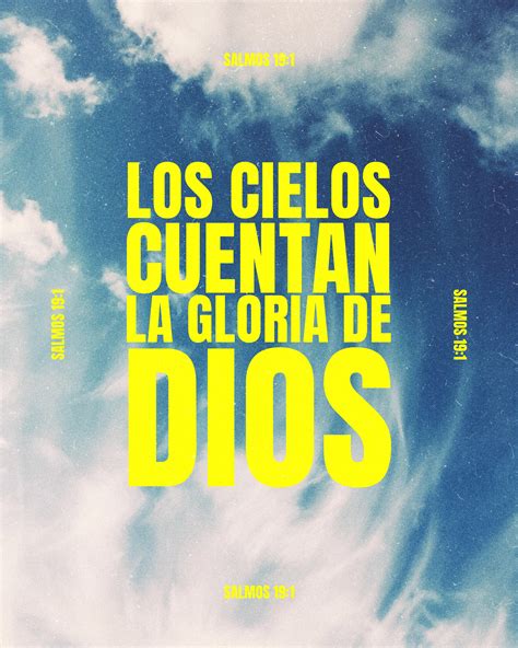 Los cielos cuentan la gloria de Dios. - Salmos 19:1 - Sunday Social