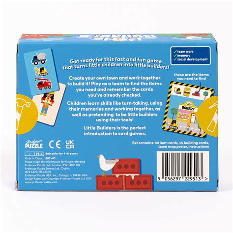 "Little Builders" Kids' Card Game