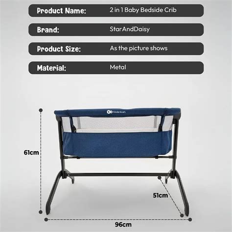 Baby Crib for Bedside - Bedside Cradle for Babies - StarAndDaisy