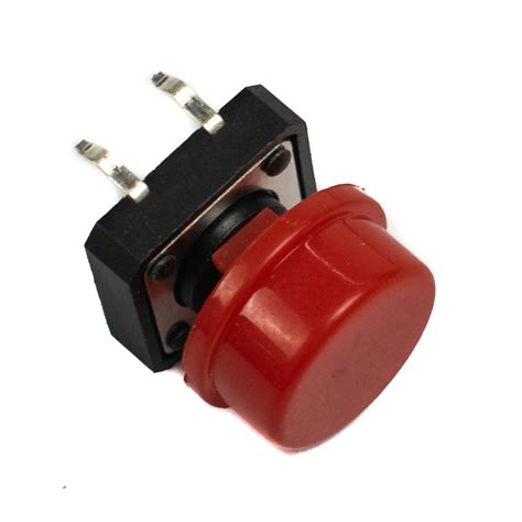 Buy 12mm Tactile Push Button 40xx with Red Cap | electronifyindia ...