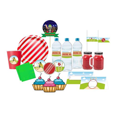 Cricket Tableware Package - 67 pieces Pack – PRETTY UR PARTY