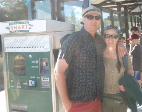 Librarian on a Bicycle: Aboard SMART Train during preview ride