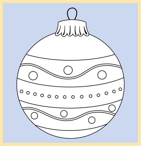 Printable Christmas Ornament Template