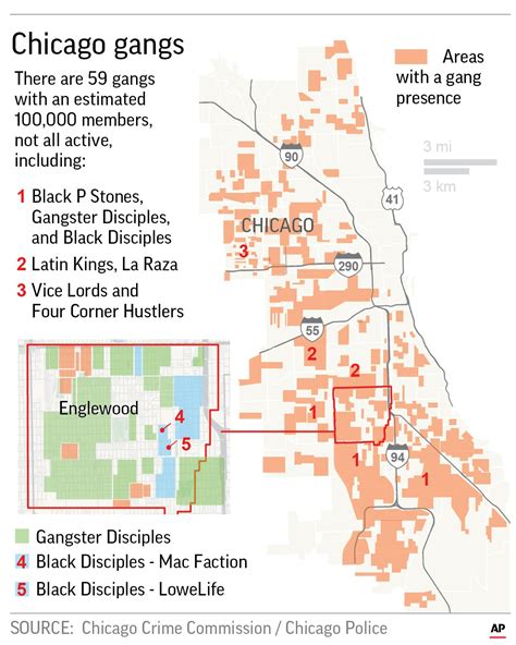 Map Of Gangs In Chicago