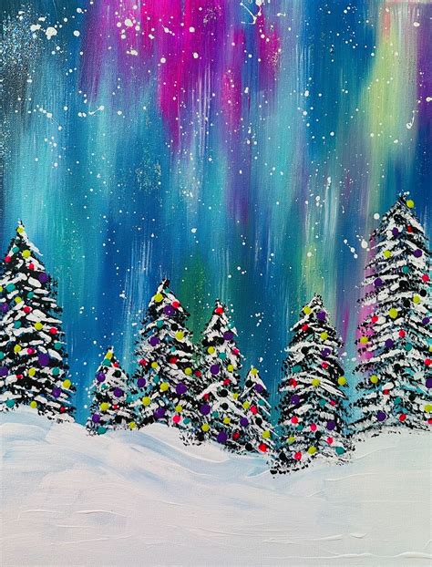 Magical Night Acrylic Canas Painting Class with Connie at Claytopia ...