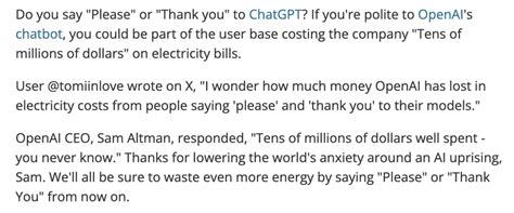 Someone please explain to me why users saying the words 'thank you' or ...