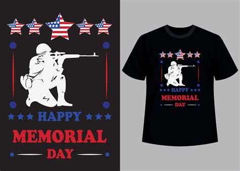 Happy memorial day typography t shirt design 21115708 Vector Art at ...