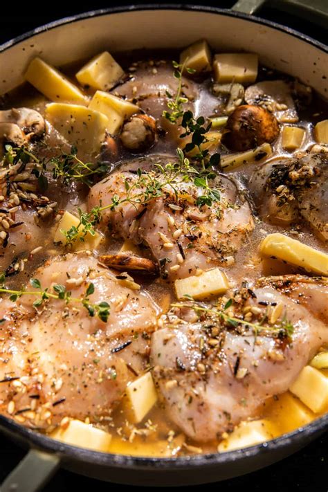 One Pan Roasted Herb Chicken and Wild Rice. - Half Baked Harvest