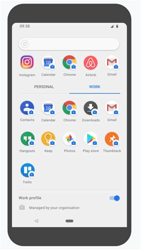 Image result for Multiple Work Profiles On Android Possible