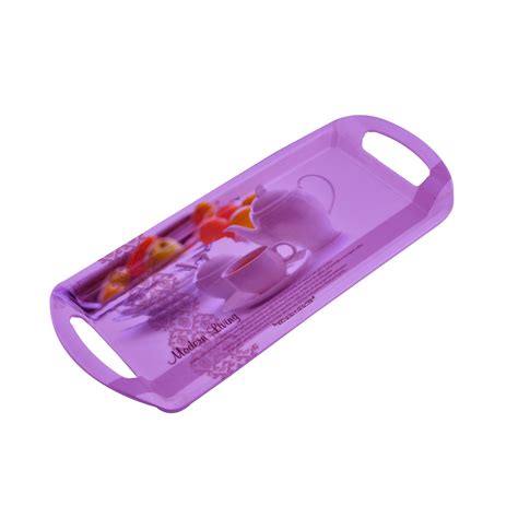 Dinewell Melamine Printed Serving Tray - Kitchen & Dining Bed Breakfast ...