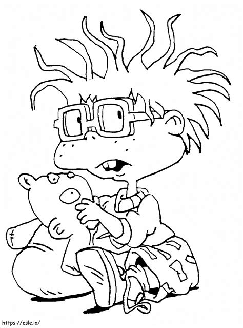 Chuckie From Rugrats coloring page