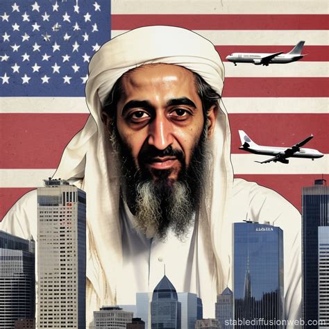 Artistic Poster of Osama bin Laden | Stable Diffusion Online
