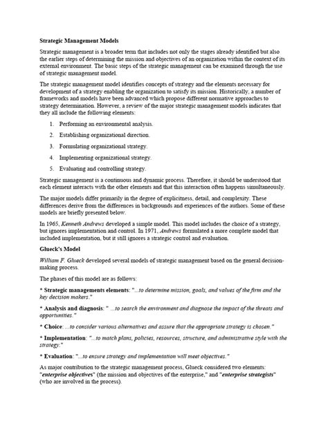 Strategic Management Models 的图像结果