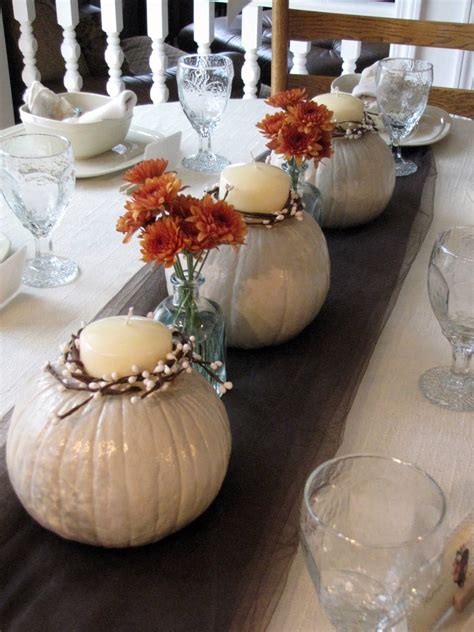 White Pumpkins centerpieces | fall wedding shower | Showers - Baby ...