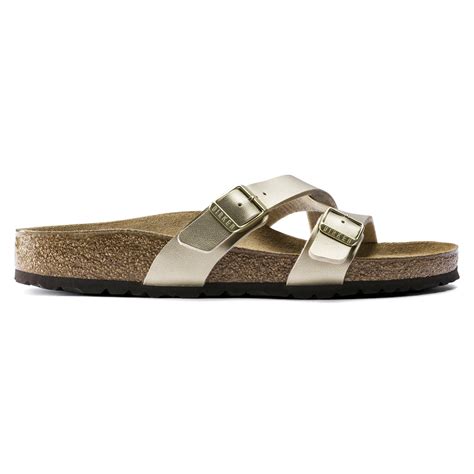 BIRKENSTOCK Yao Birko-Flor Sandal - Black, Gold, White