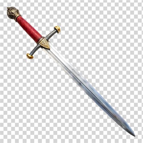 Medieval sword isolated on transparent background | Premium AI ...