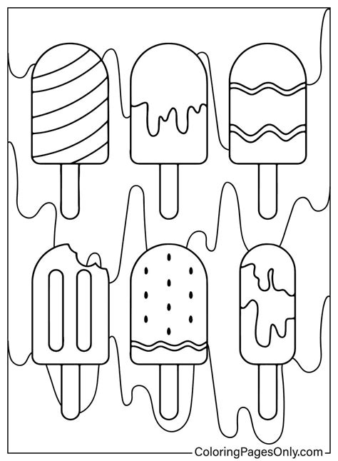 40+ Popsicle Coloring Pages - Free Printable PDF & Online Coloring