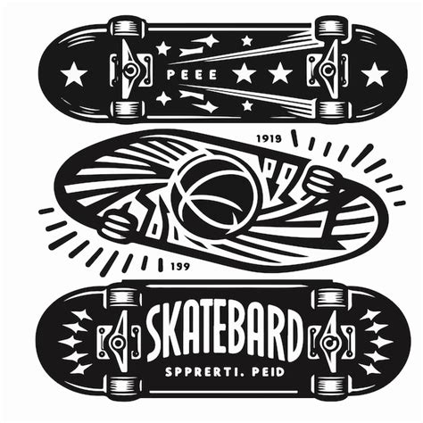 Skateboard logo illustration | Premium AI-generated vector