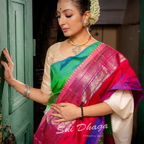Double Weave Pure Silk Saree – Sui Dhaga