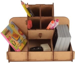 Flipkart.com | CRAZYINK 7 Compartments wood pen stand - pen stand