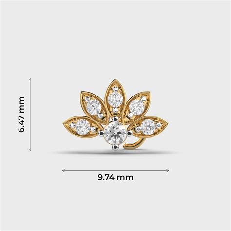 Peacock's Vanity Diamond Nosepin | Jewelbox