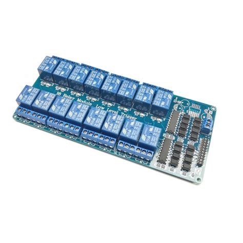 16 Channel 12V Relay Control Board Module With Optocoupler For Arduino ...