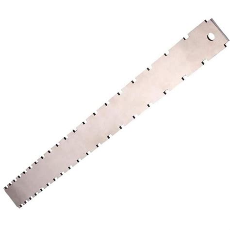 Buy Guitar Neck Notched Straight Edge Guitar Fret Ruler Silver Dual ...