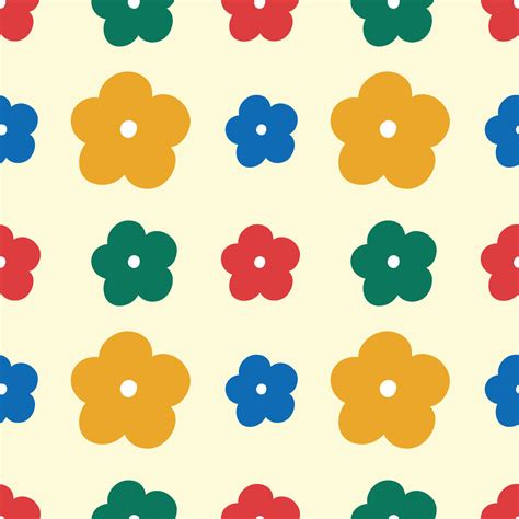 colorful and fun flower seamless cute pattern design 11626257 Vector ...