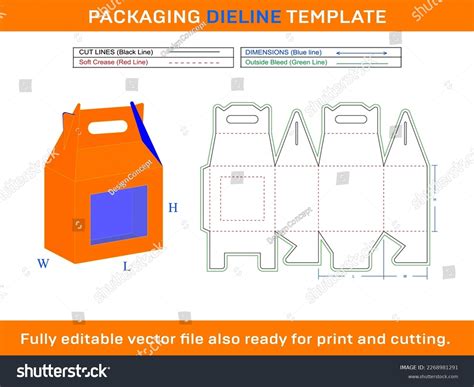Box Template With Handle