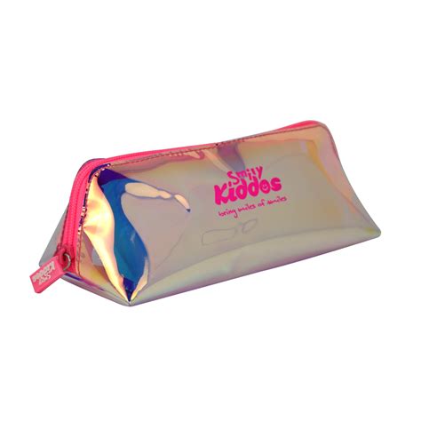 Buy Smily Holograph Pencil Pouch Pink in Online - Smily Kiddos
