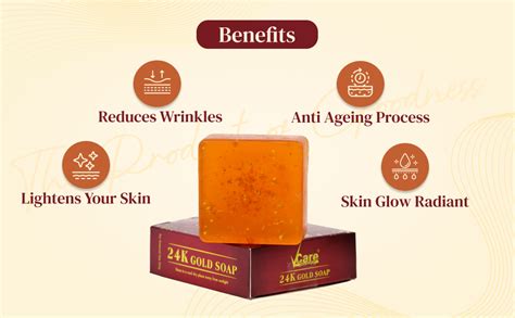 Buy VCare 24K Gold Soaps for Bath 125g, Best Anti Aging Soap Bar for ...