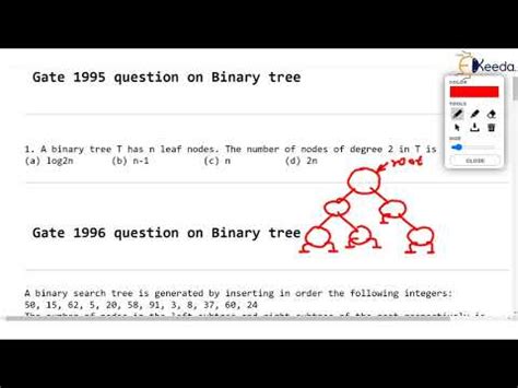 Solving 1995 and 1996 Binary Tree GATE Questions - COMPUTER SCIENCE ...