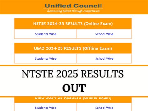 NSTSE Online Exam Result 2025 Announced: Direct link to Download Class ...
