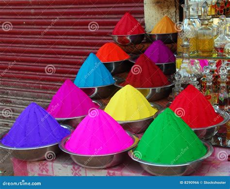 Color Powder for Holi Festival Stock Photo - Image of arrange ...