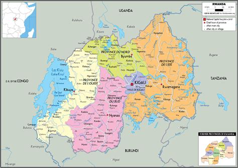 Rwanda Map (Political) - Worldometer