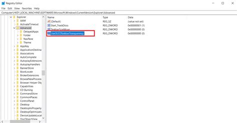 How to Get Permanent Translucent Taskbar without App 的图像结果