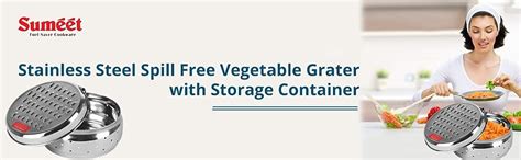 Buy Sumeet Stainless Steel Vegetable Grater With Storage Container ...