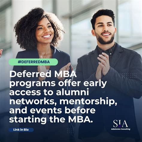 Considering a deferred MBA program? College seniors or master's ...