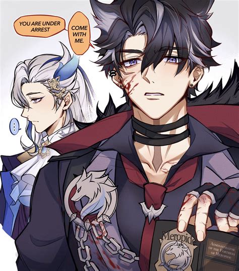 Safebooru - ... 2boys animal ear fluff animal ears black gloves black ...