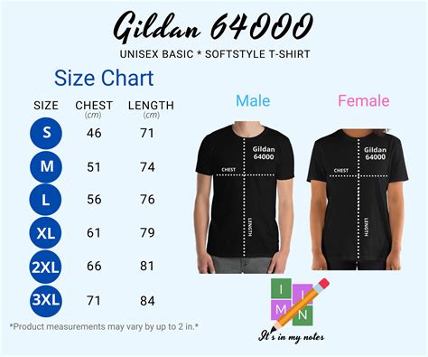 Decoding The Unisex T-Shirt Measurement Chart: A Complete Information ...